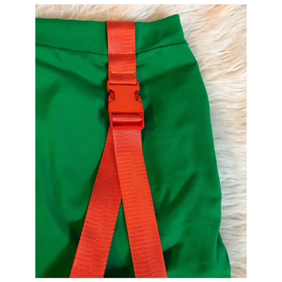 Dolls Kill Faux Wrap Buckled Mini Skirt - Picture 2 of 4